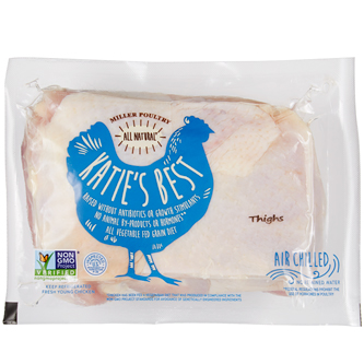 Katie's Best Bone-In Chicken Thighs, Air-Chilled, Raised w/o Antibiotics