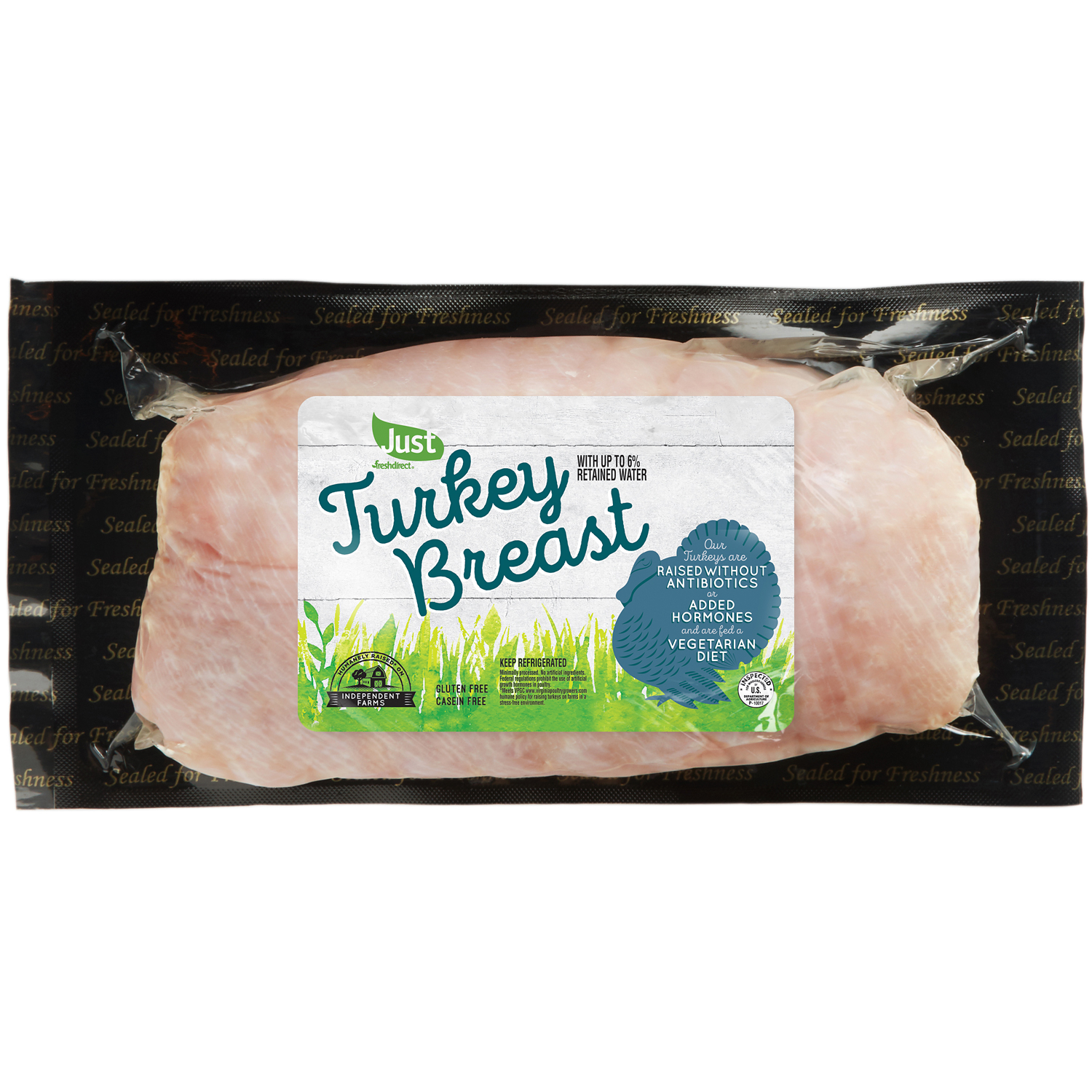 Just FreshDirect Boneless Center-Cut Turkey Breast, Raised w/o Antibiotics 