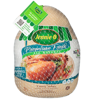 Jennie-O Whole Turkey, Raised w/o Antibiotics, Fresh