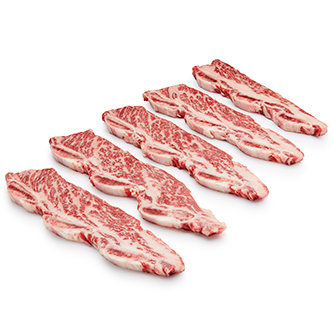 Local Angus RWA Bone-In Thin Cut Beef Short Ribs, Flanken Style