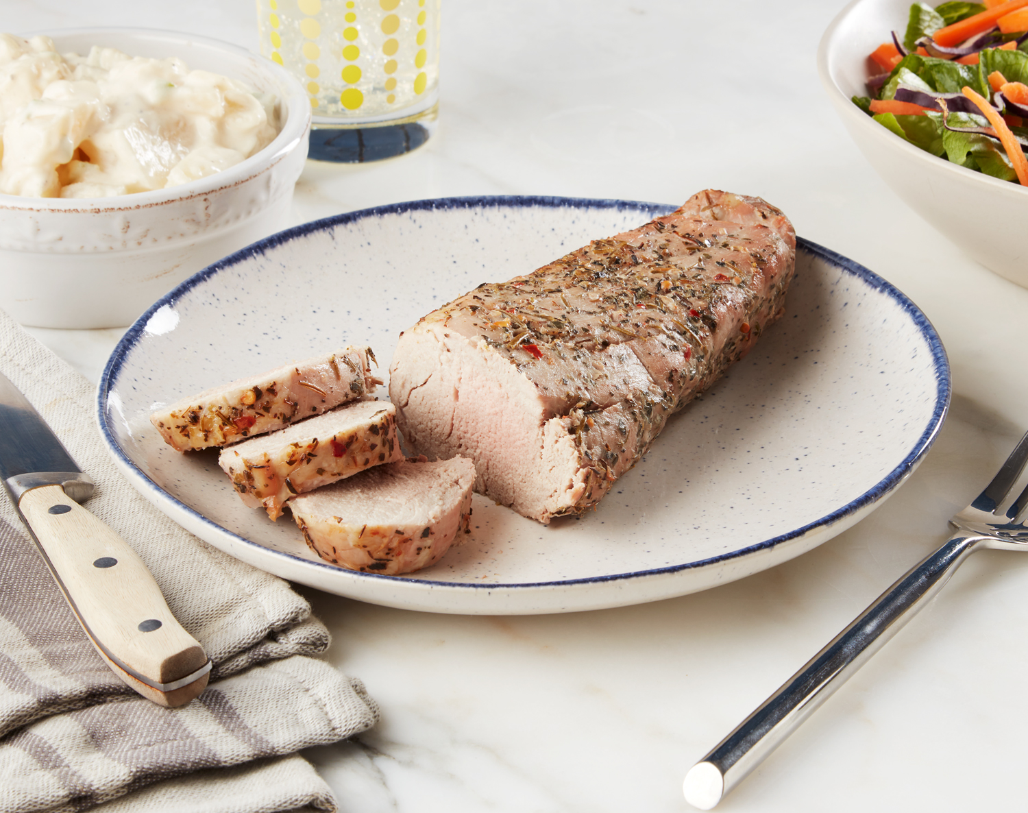 Rosemary, Basil, and Thyme Pork Tenderloin, Raised w/o Antibiotics, Uncooked, image 1 of 2 slides