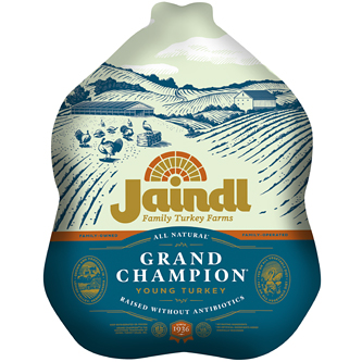 Jaindl Farms Local Whole Turkey, Raised w/o Antibiotics, Frozen 
