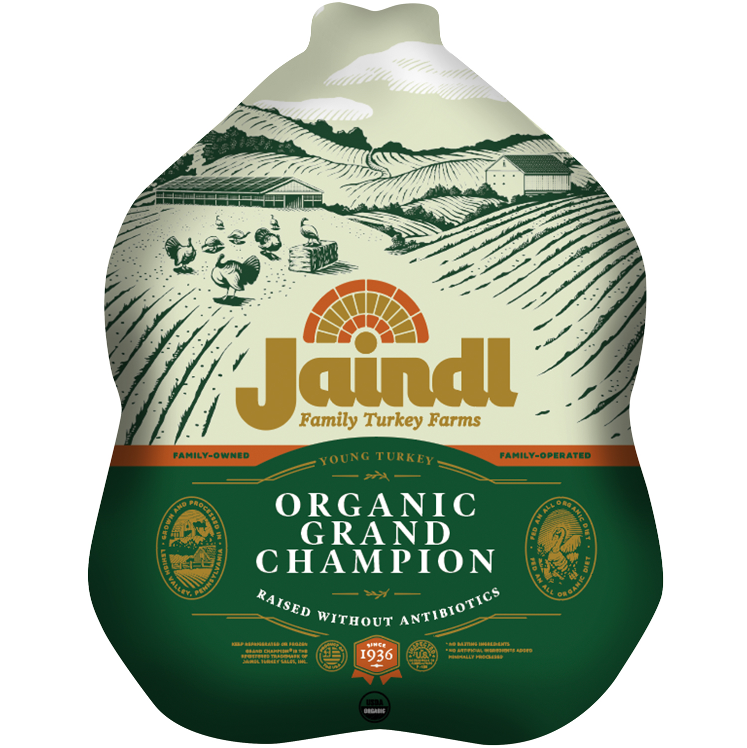 Jaindl Farms Organic Local Whole Turkey 