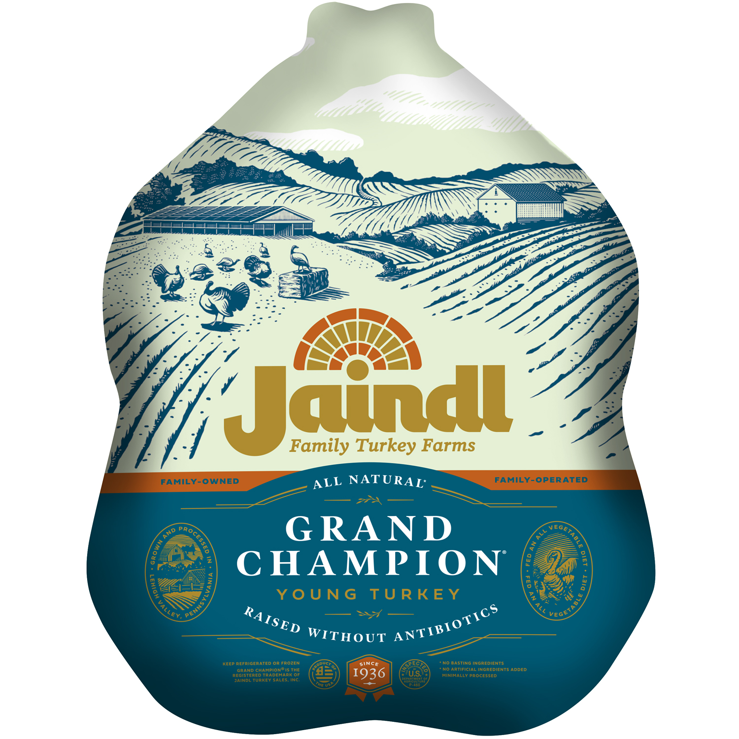 Jaindl Farms Local Whole Turkey, Raised w/o Antibiotics