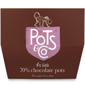 Pots & Co. Little Pots of 70% Chocolate, image 2 of 2 slides