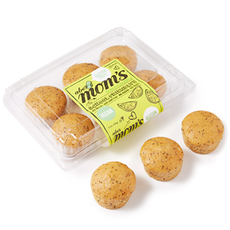Abe's Mom's Gluten Free and Vegan Muffins, Lemon Poppy, Frozen