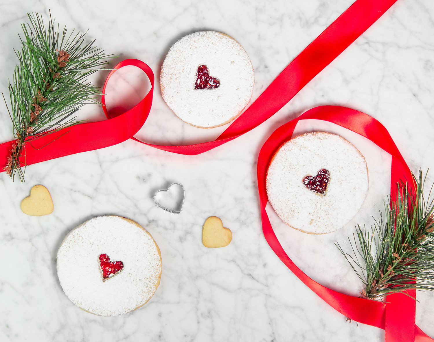 Red Velvet NYC Linzer Cookies Kit, image 1 of 2 slides