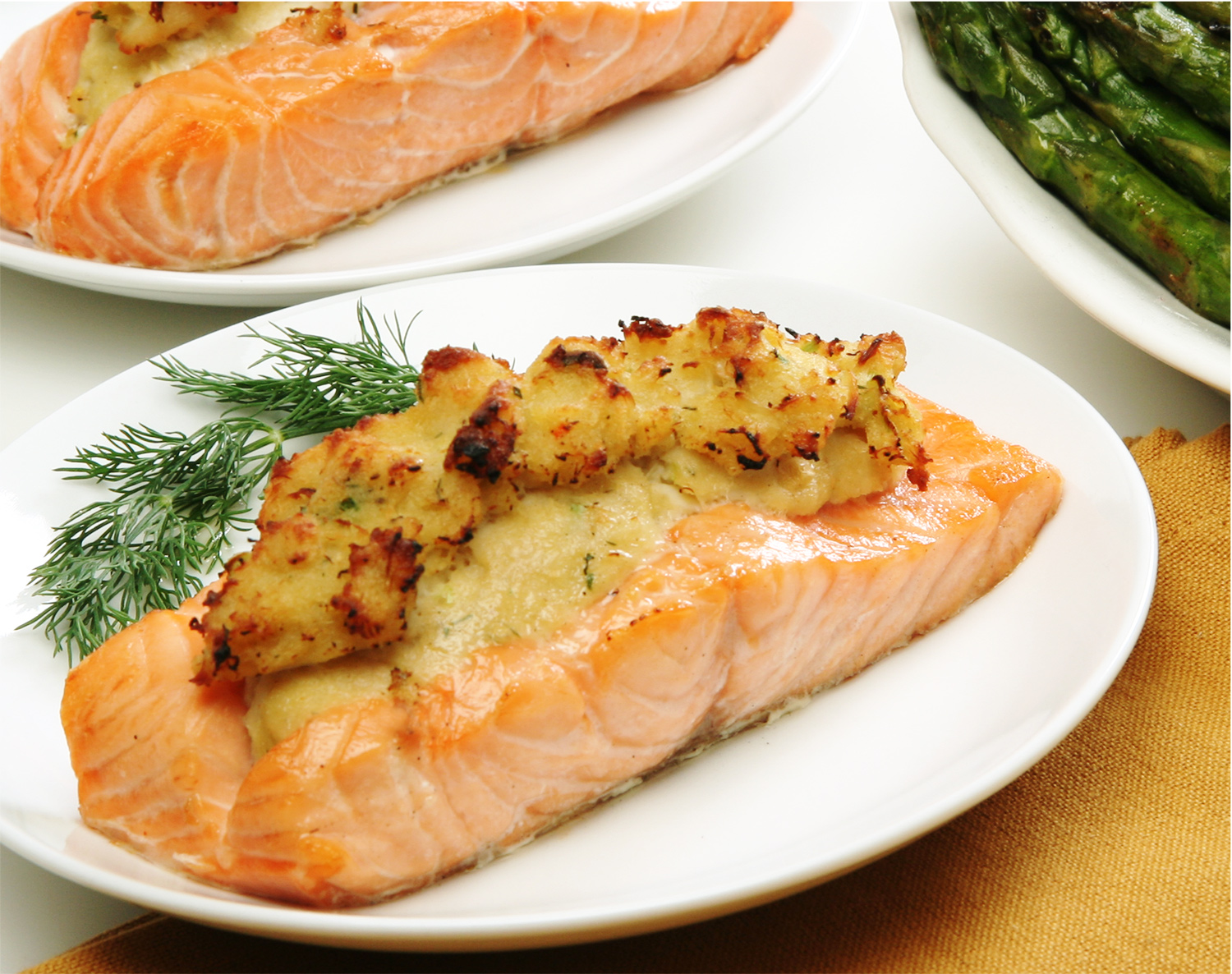 Crab Stuffed Salmon