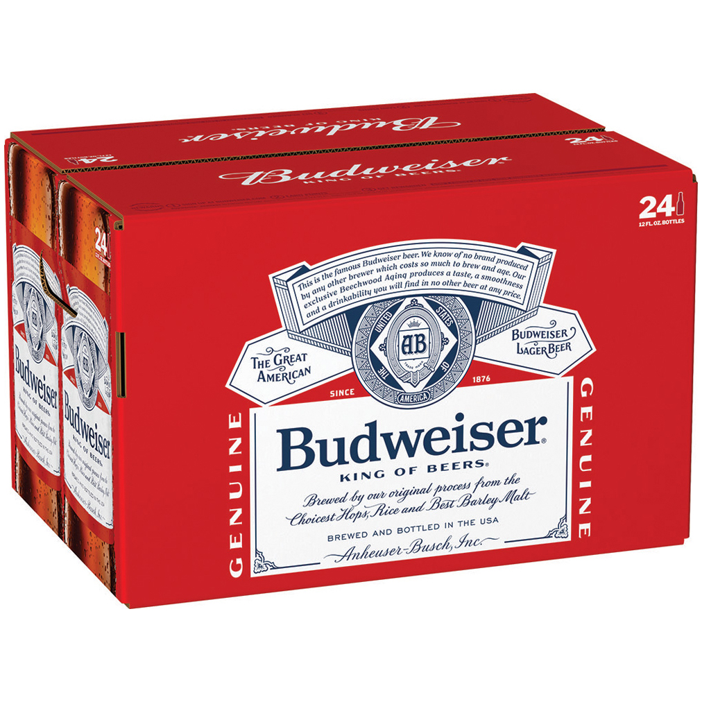 Budweiser Lager, Glass Bottles