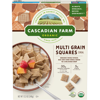 Cascadian Farm Organic Multi Grain Squares Cereal