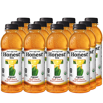 Honest Tea Organic Half Tea and Half Lemonade, Plastic Bottles