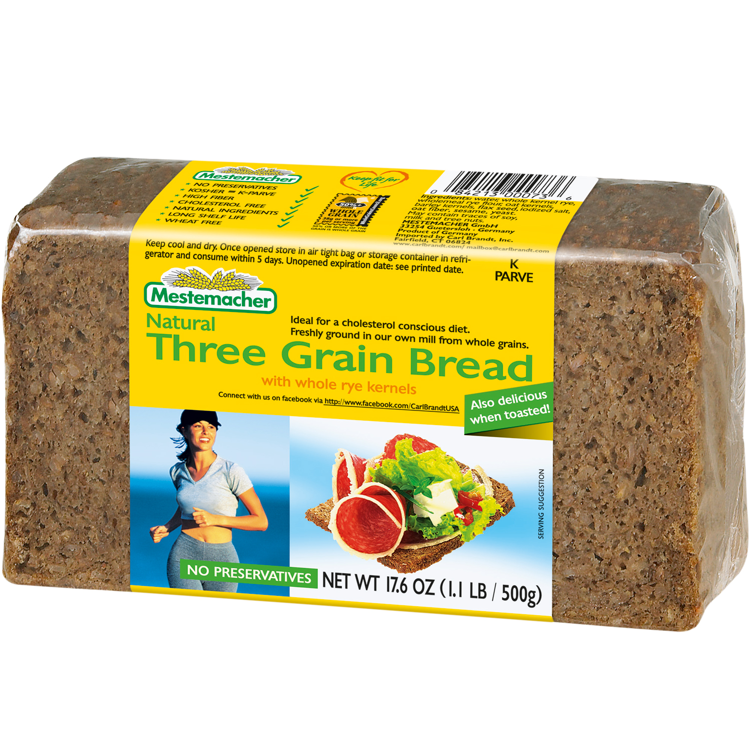 Mestemacher Three Grain Bread