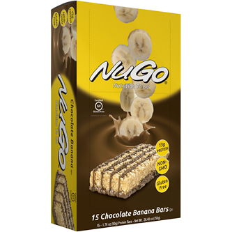 NuGo Nutrition Bars, Chocolate Banana