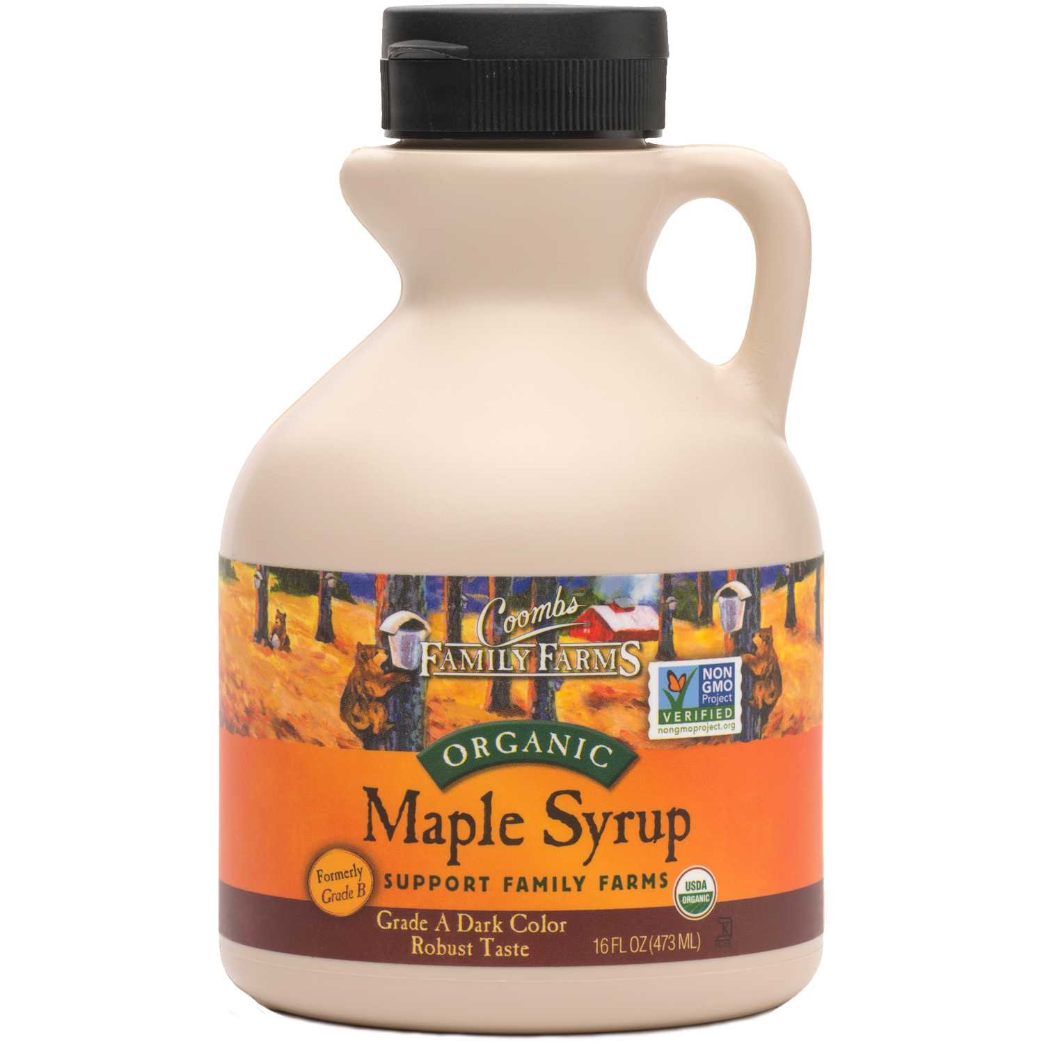 Coombs Family Farms Organic Grade A Dark Amber Maple Syrup