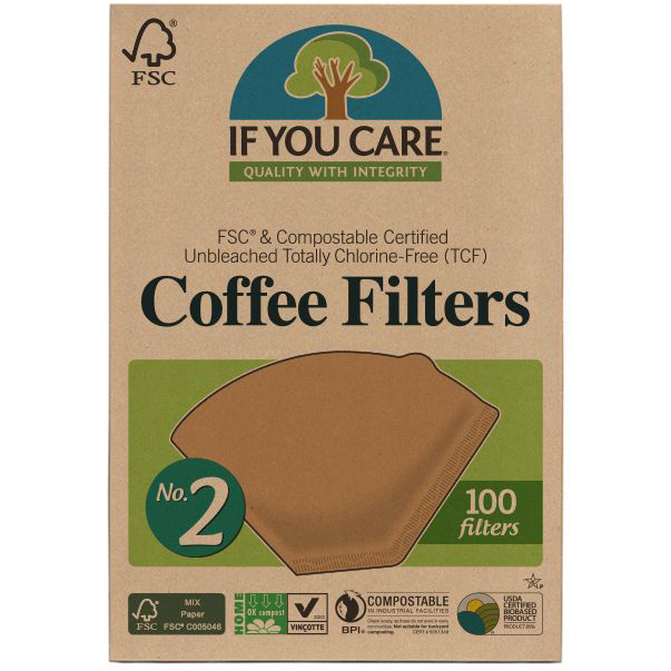 If You Care Unbleached #2 Coffee Filters