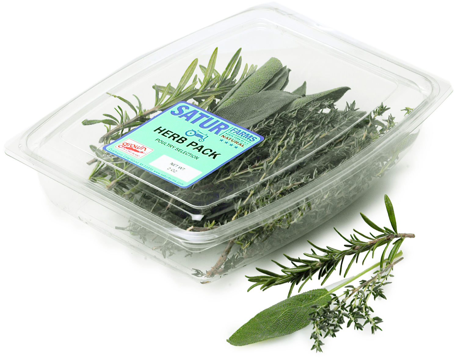 Satur Farms Local Sage, Rosemary, and Thyme Herb Trio