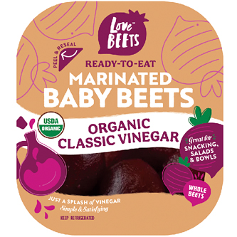 Love Beets Organic Marinated Baby Beets, Classic Vinegar