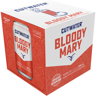 Cutwater Spirits Fugu Vodka Mild Bloody Mary Cocktail, Cans
