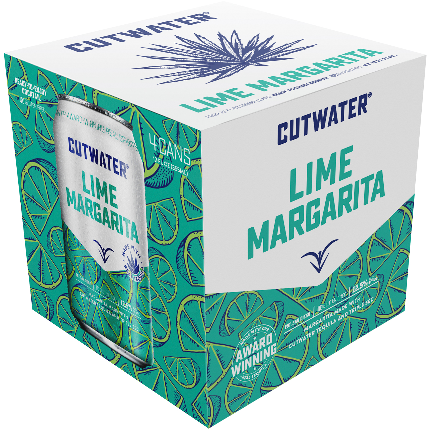 Cutwater Spirits Lime Margarita Cocktail, Cans